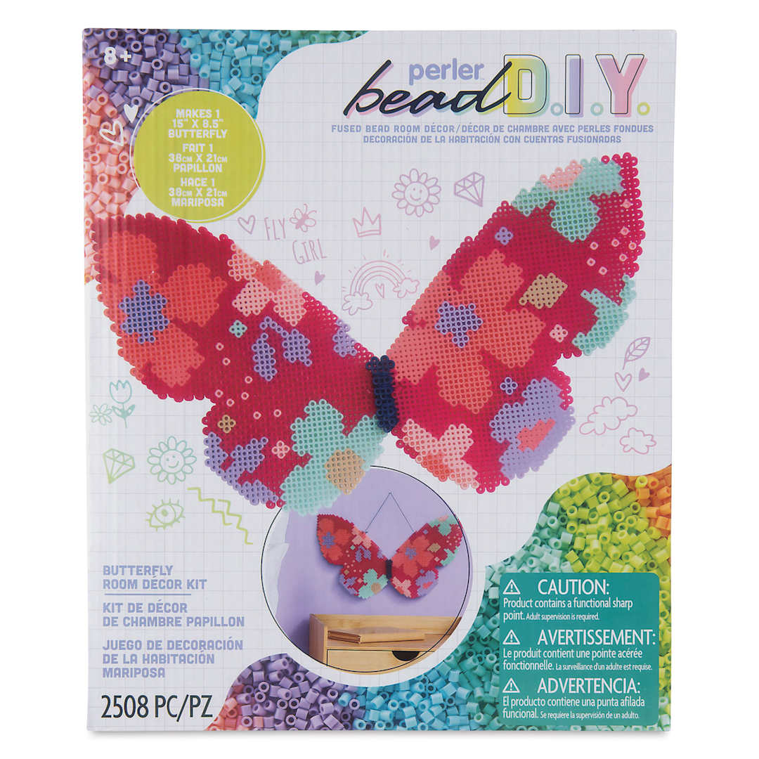 Open in modal - Perler Bead D.I.Y. Butterfly Activity Kit front of packaging