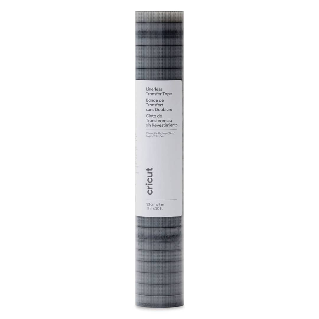 Open in modal - Cricut Linerless Transfer Tape - 13" x 30 ft, front of the packaging