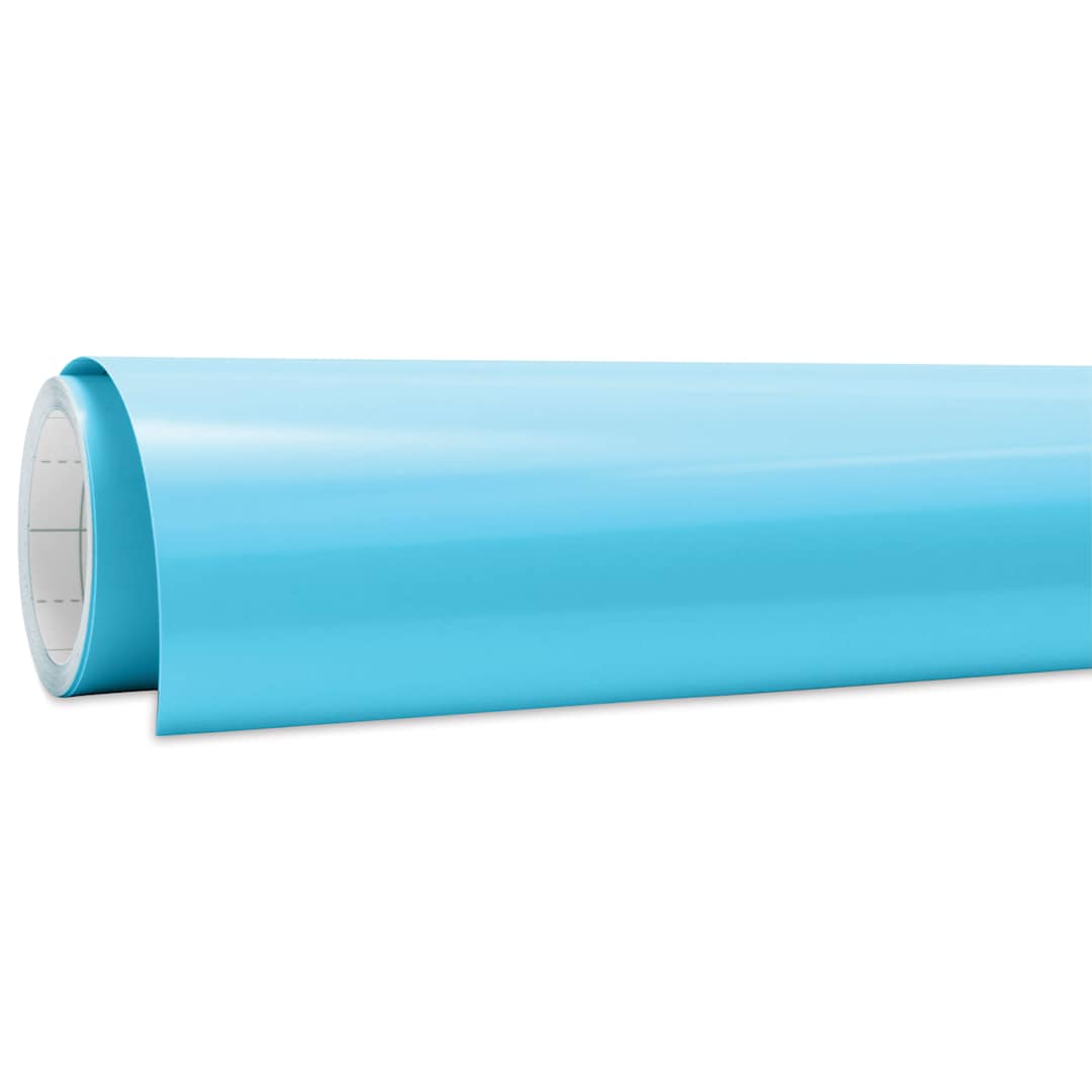 Open in modal - Cricut Cold Color-Changing Permanent Vinyl - Blue/Turquoise, 12" x 24"