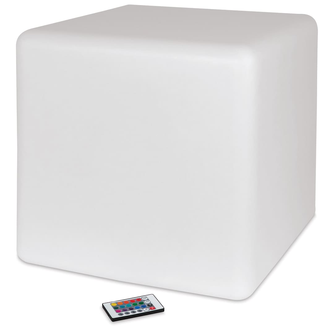 Open in modal - Roylco Educational Light Cube - off, with remote