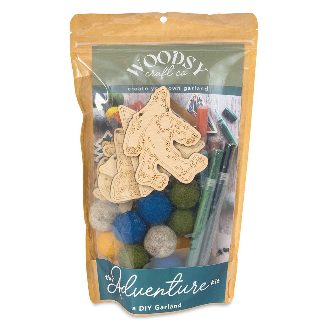 Open in modal - Woodsy Craft Co. DIY Garland Kit - Adventure - front of packaging