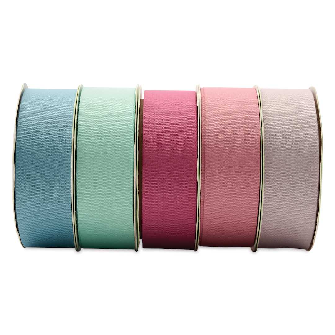 Open in modal - Morex Cotton Eco Ribbon - Assorted Colors, 1" x 3.25 yd, Pkg of 5