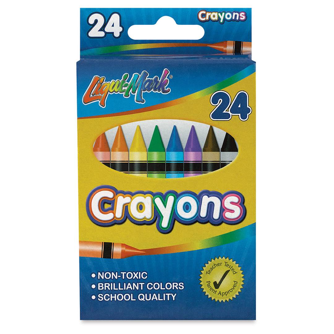 Open in modal - Liqui-Mark Crayons - Assorted Colors, Set of 24 (front of package)