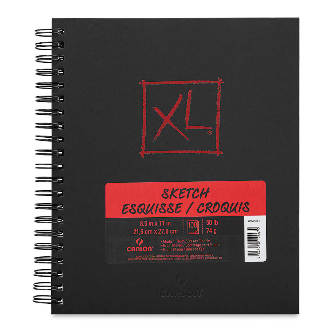 Open in modal - Canson XL Sketch Book - 8-1/2" x 11", 100 Sheets