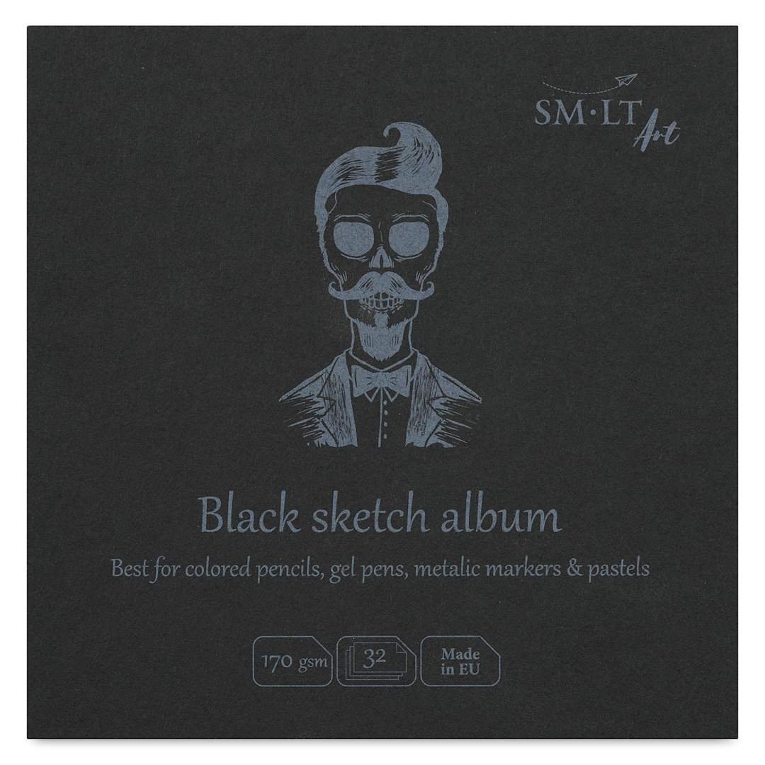 Open in modal - SMLT Art Layflat Black Sketch Pad, front cover