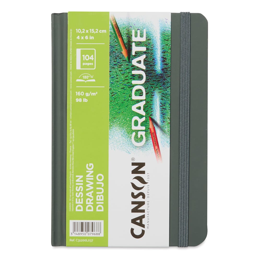 Open in modal - Canson Graduate Drawing Book - 4" x 6", front cover
