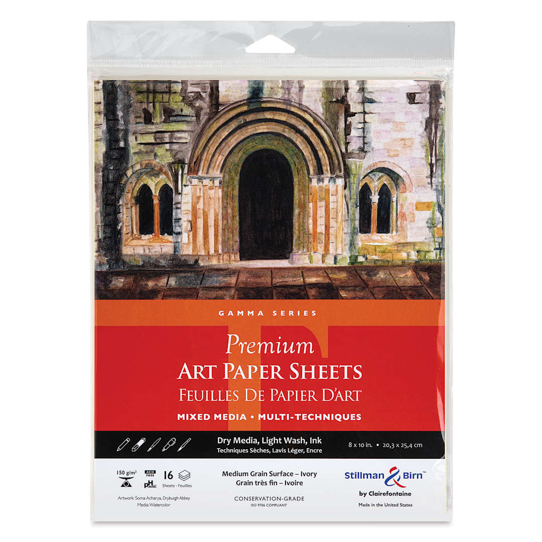 Open in modal - Stillman & Birn Gamma Series Art Paper - 8" x 10", front of the packaging