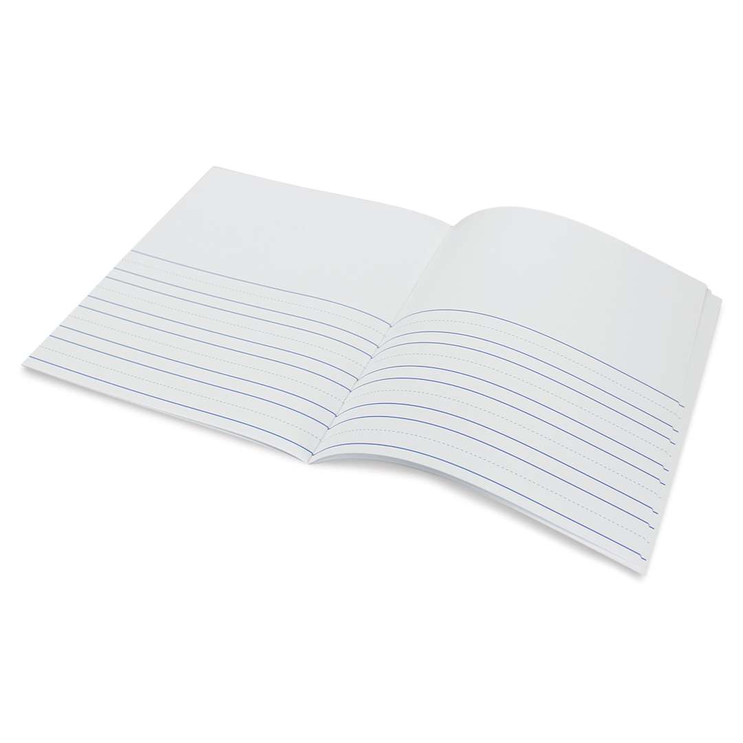 Open in modal - Flipside Hayes Softcover Lined Portrait Book - 8-1/2" x 11", open