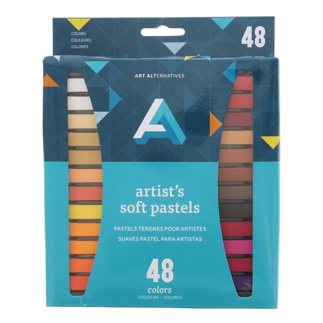 Open in modal - Art Alternatives Artist's Soft Pastels - Set of 48, Assorted Colors