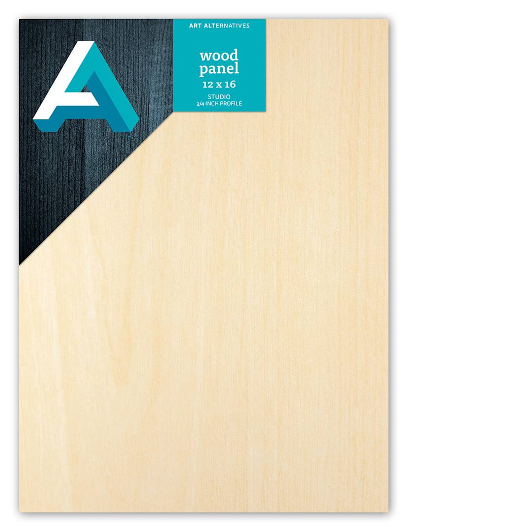 Open in modal - Art Alternatives Studio Wood Panel, .75 in Profile, 12 in x 16 in