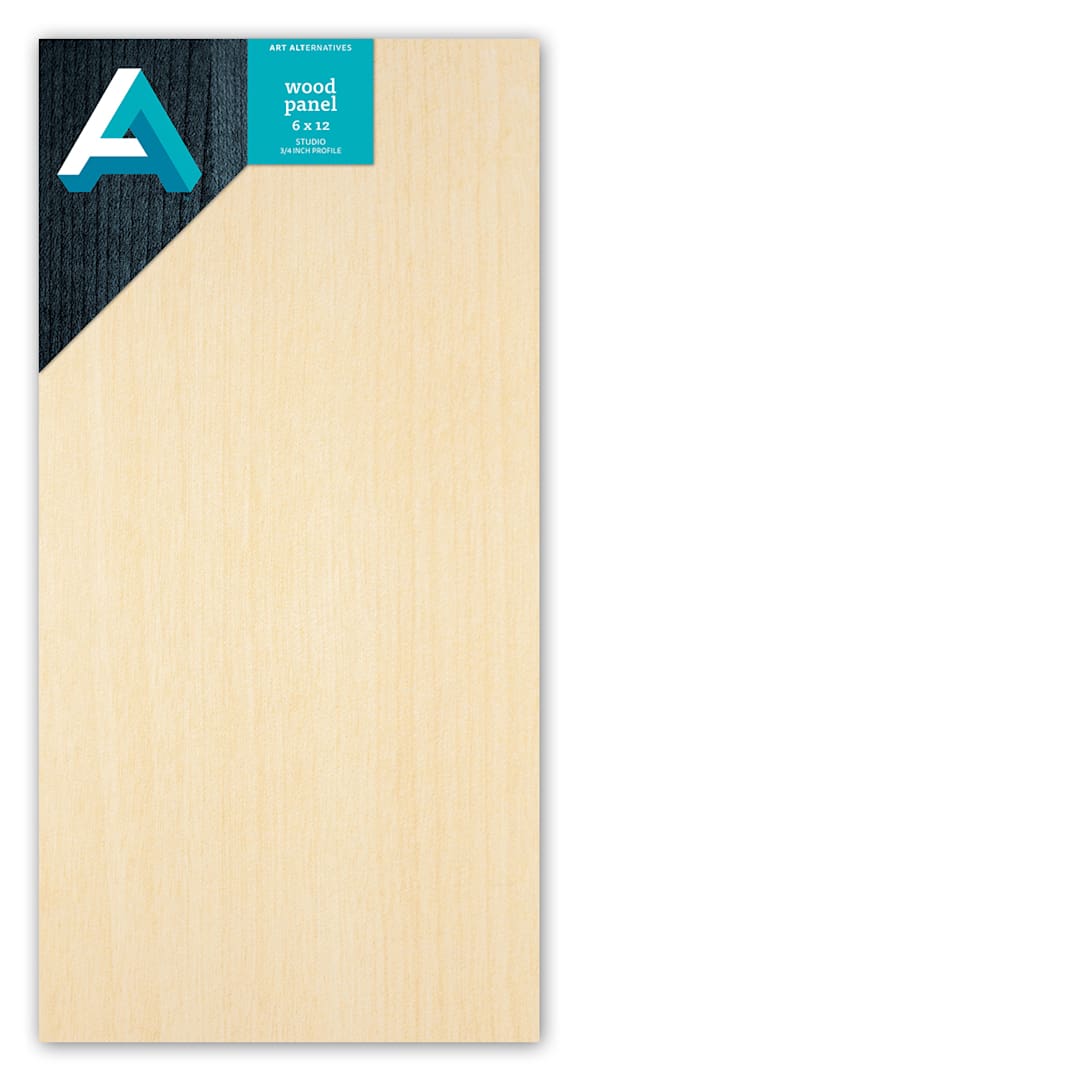 Open in modal - Art Alternatives Studio Wood Panel, .75 in Profile, 6 in x 12 in