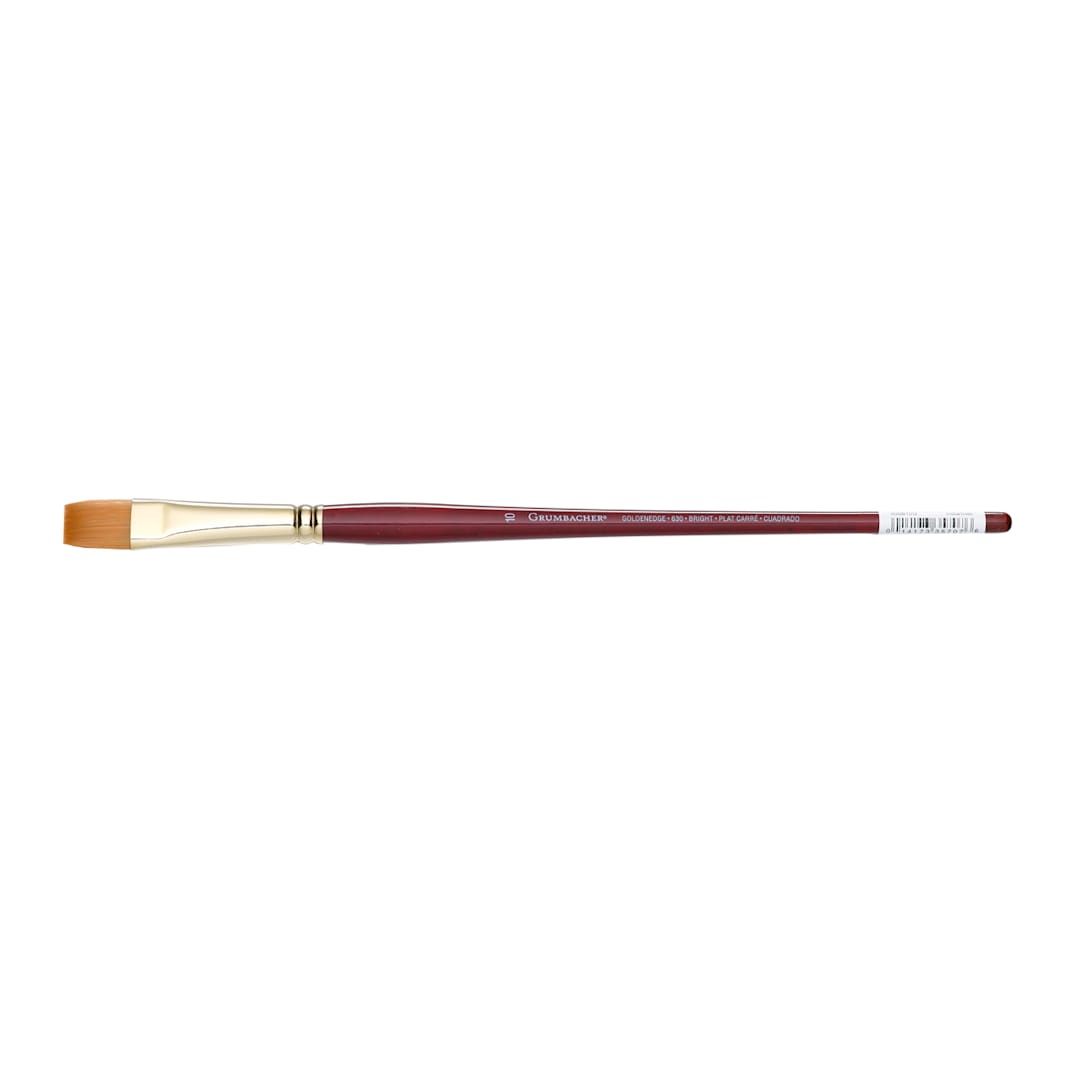 Open in modal - Grumbacher Golden Edge Acrylic Brush, Bright, 10