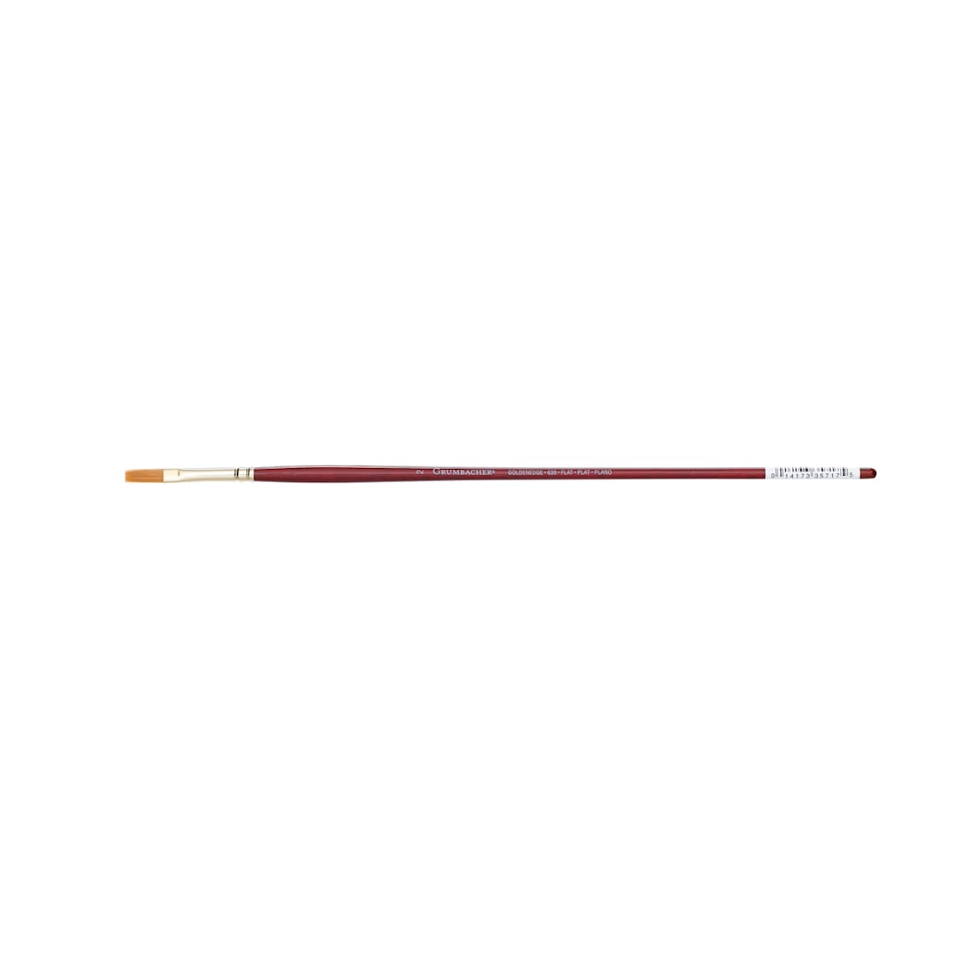 Open in modal - Grumbacher Golden Edge Acrylic Brush, Flat, 2