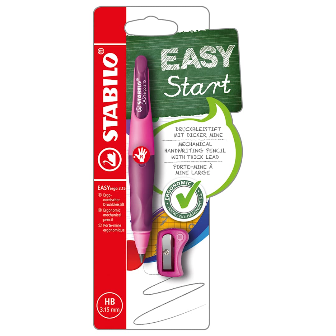 Open in modal - EASYergo Mechanical Pencils Right-Handed Pink/Lilac - Peggable