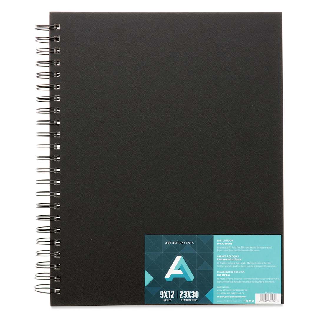 Open in modal - Art Alternatives Wirebound Perforated Sketchbook - 9" x 12", 80 Sheets
