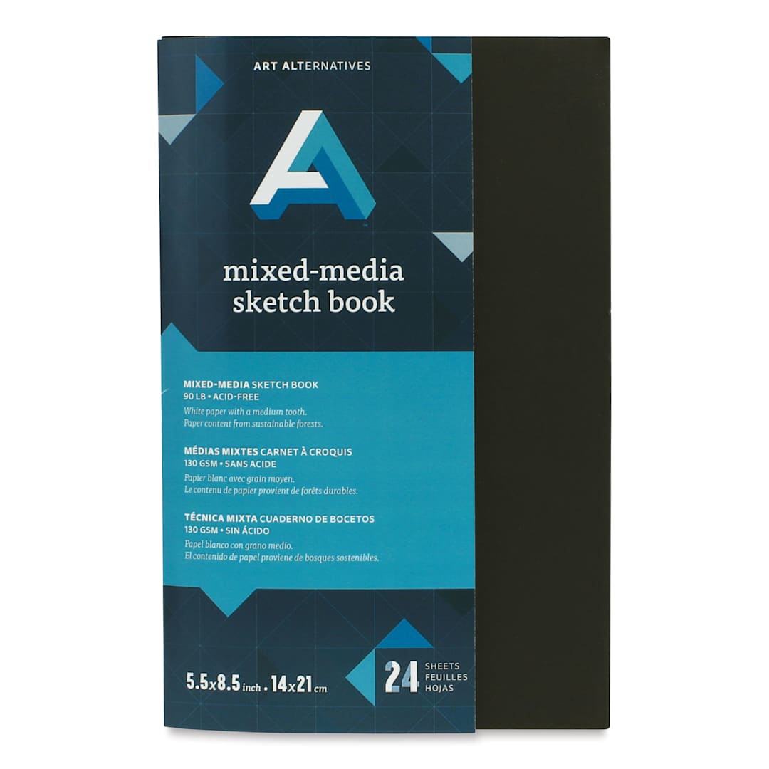 Open in modal - Art Alternatives Mixed Media Sketchbooks - 5.5" x 8.5", 24 Sheets