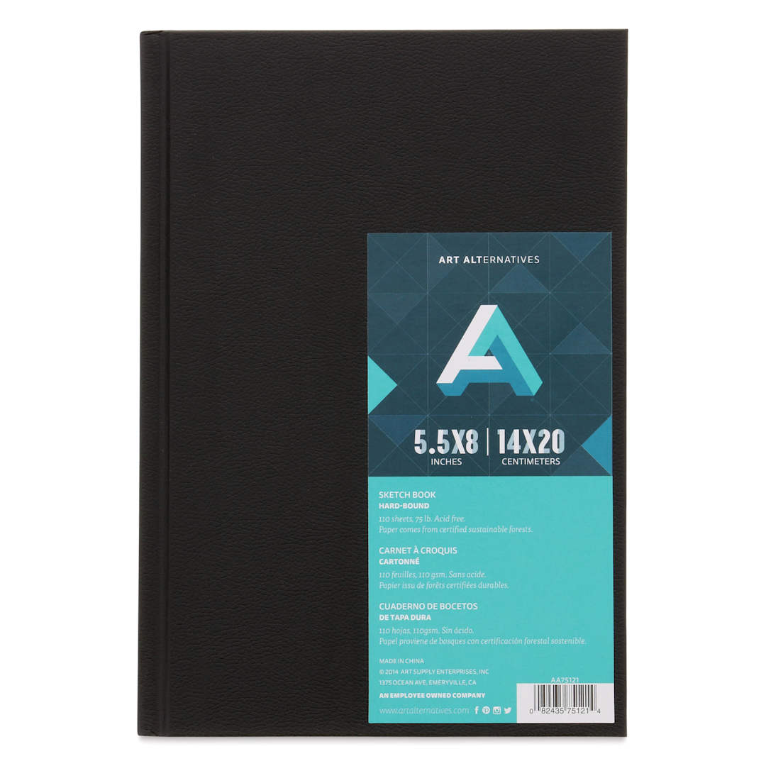 Open in modal - Art Alternatives Hardbound Sketchbook - 5-1/2" x 8", 110 Sheets