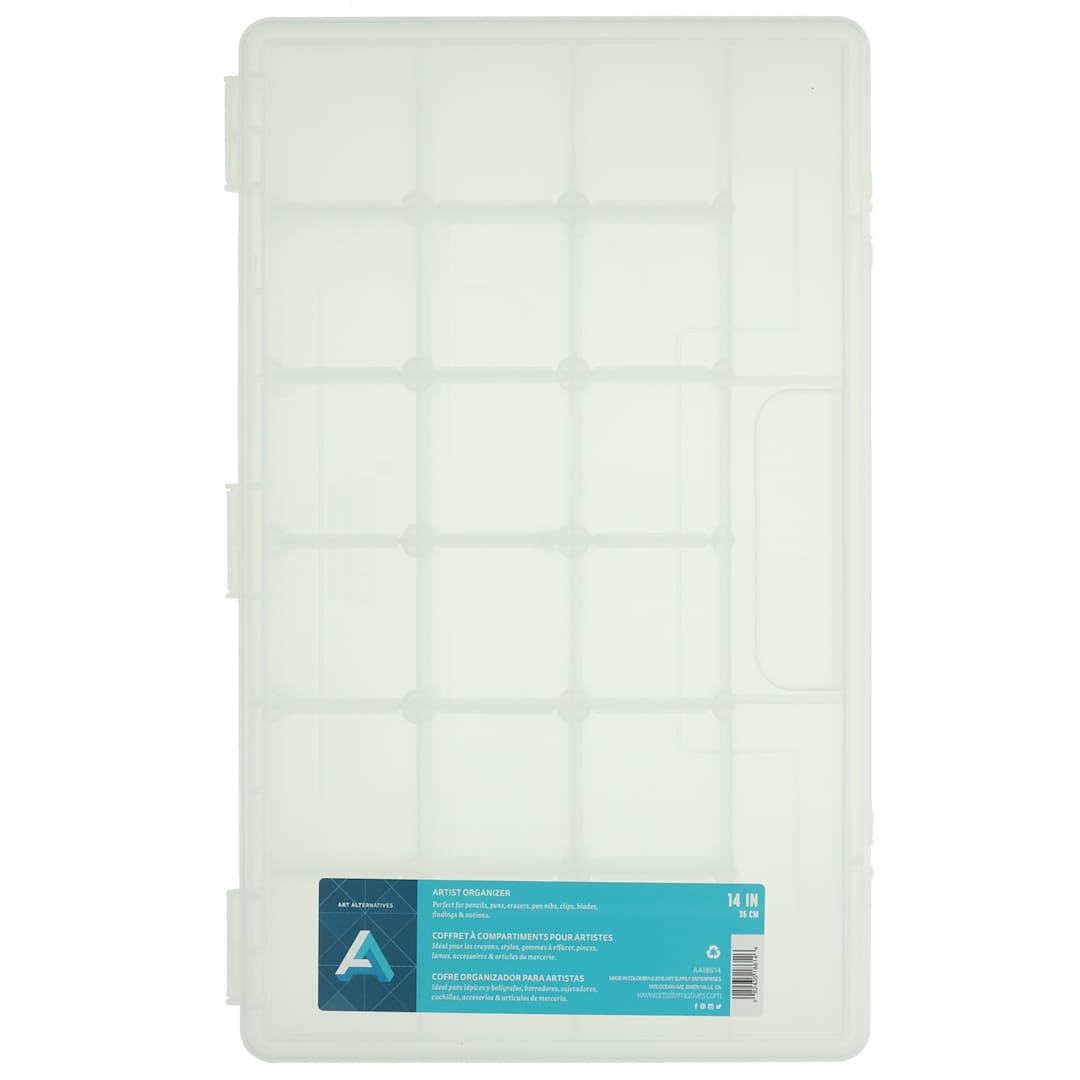 Open in modal - Art Alternatives Organizer Box - Clear, 14"