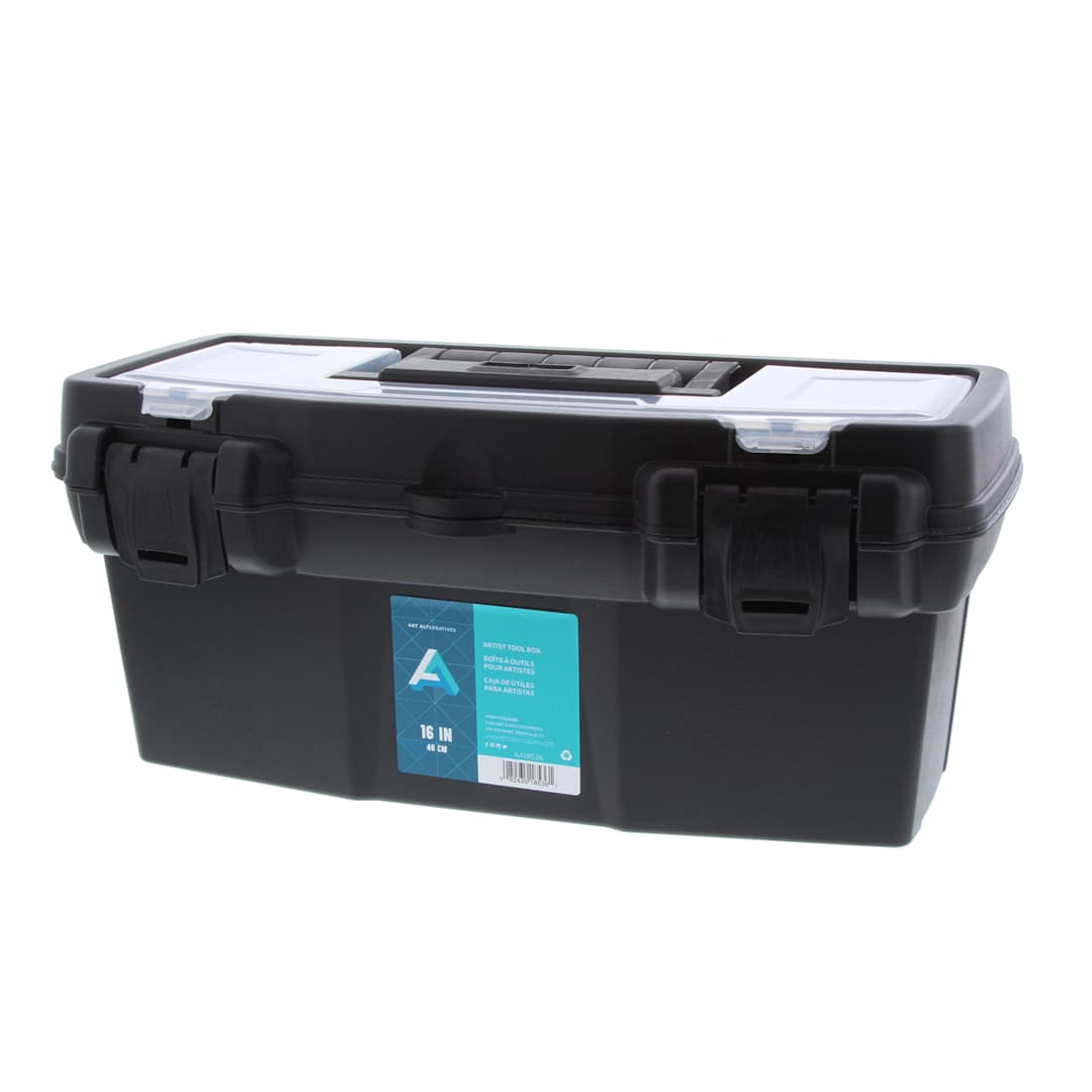 Open in modal - Art Alternatives Artist's Tool Box - Black, 16"