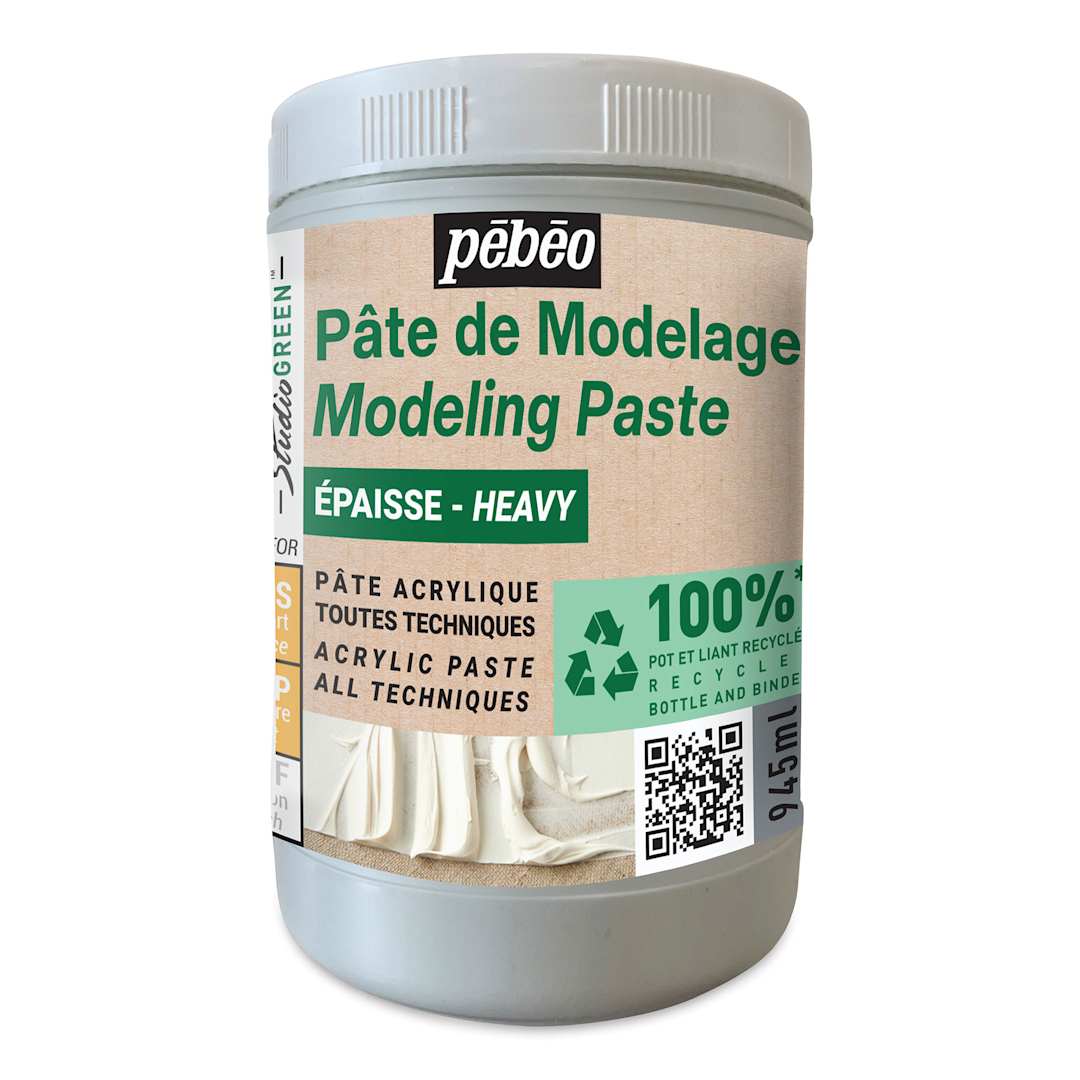 Open in modal - Pebeo Studio Green Modeling Paste - Heavy, 945 ml