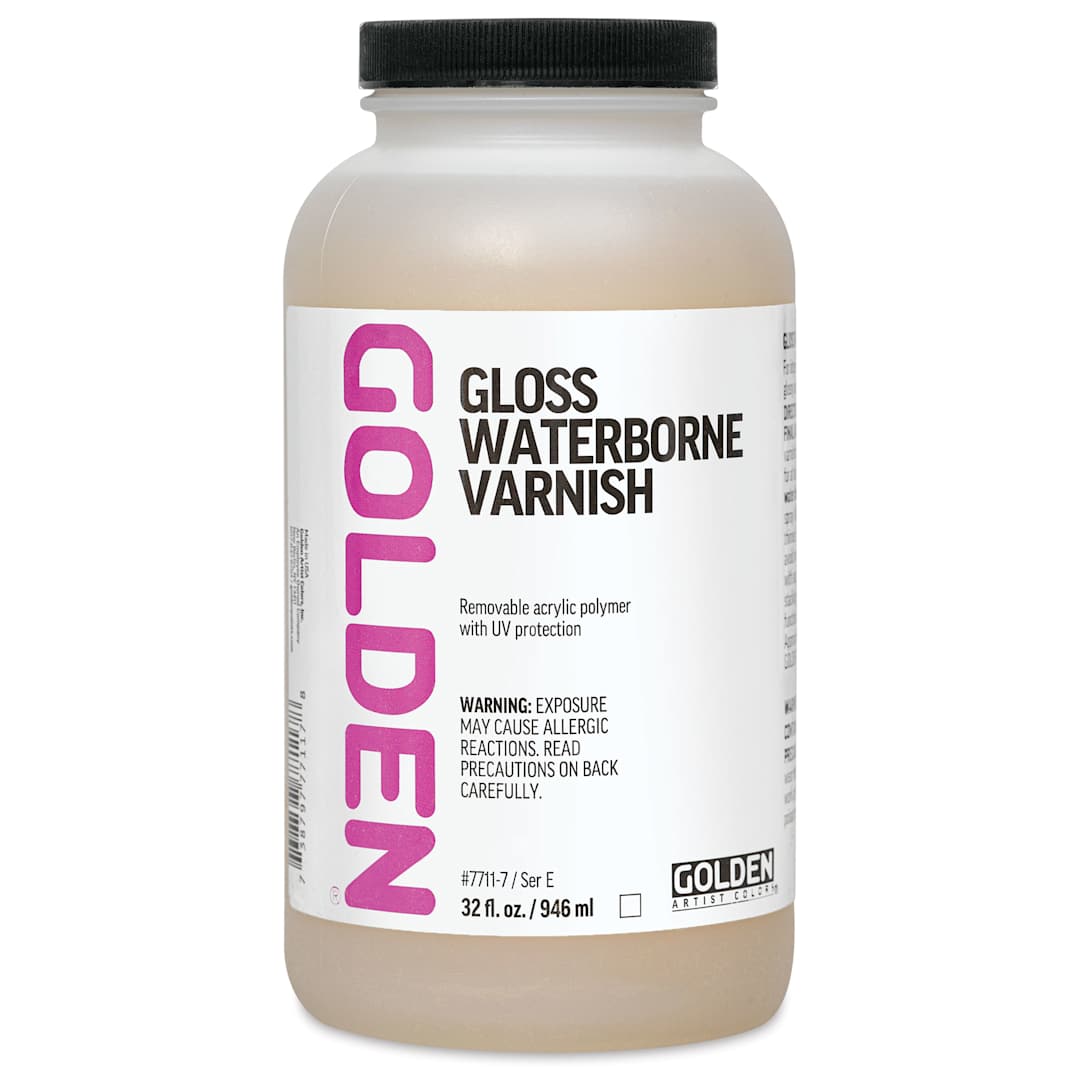 Open in modal - Golden Waterborne Varnish - Gloss, 32 oz