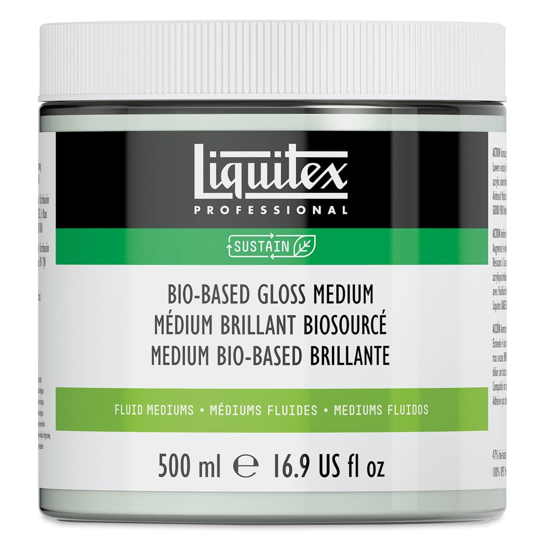 Open in modal - Liquitex Bio-Based Acrylic Fluid Medium - Gloss Medium, 500 ml