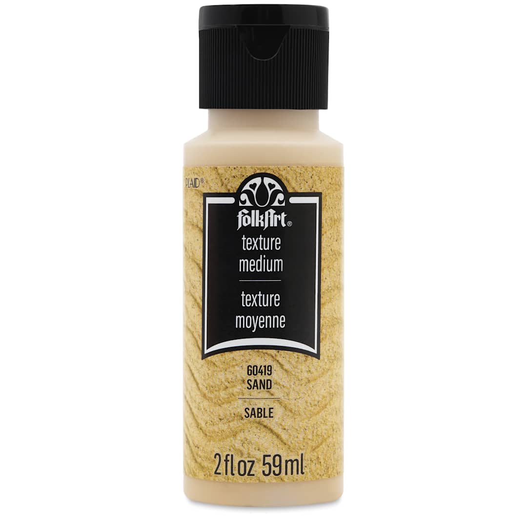 Open in modal - FolkArt Sand Texture Acrylic Medium, 2 oz Bottle