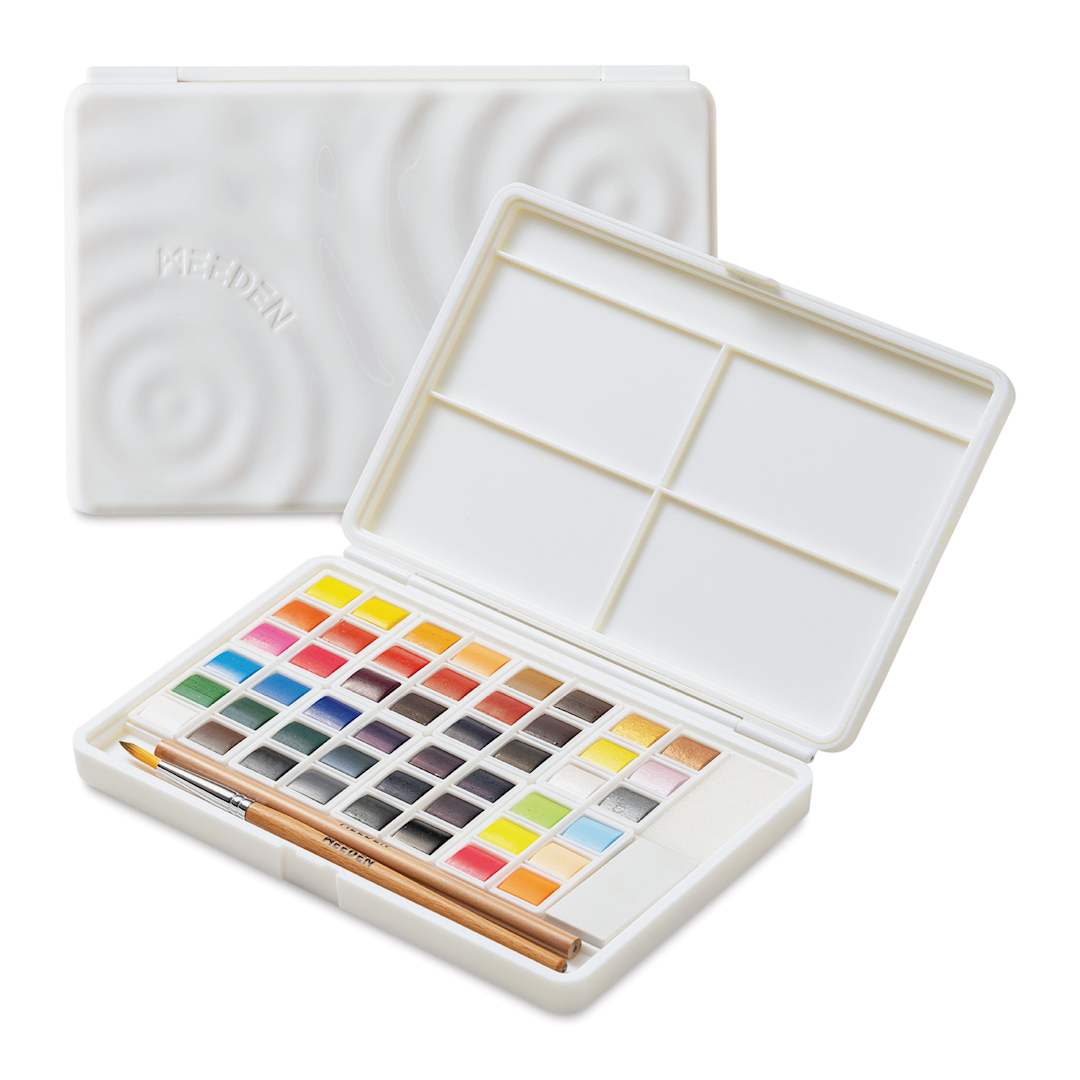 Open in modal - Meeden Watercolor Half Pans - Set of 48, Assorted Colors, Half Pan