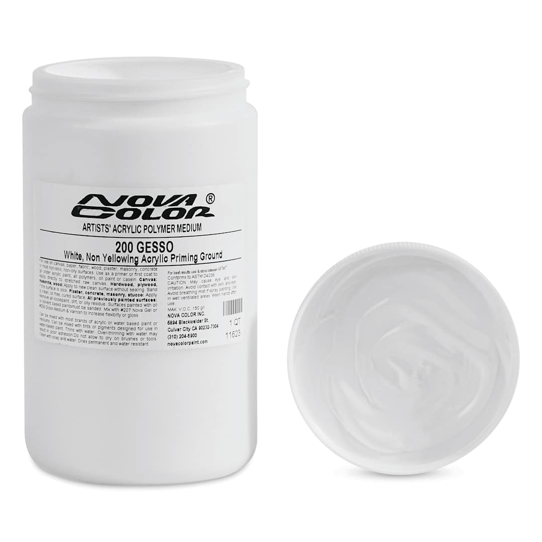 Open in modal - Nova Color Acrylic Gesso - White, 32 oz