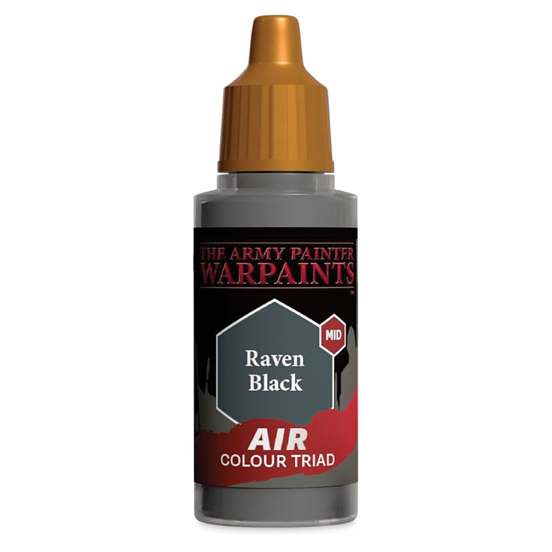 Open in modal - The Army Painter Warpaints Air Acrylic Airbrush Paint - Raven Black, 18 ml bottle