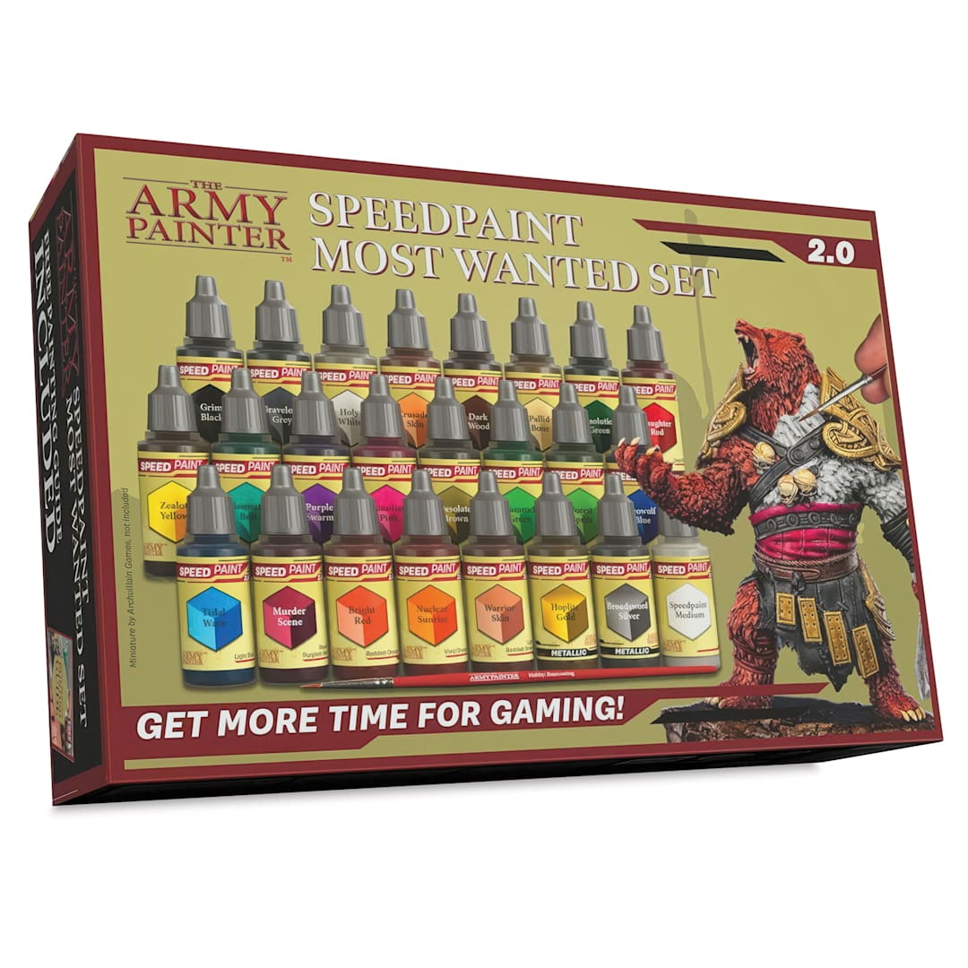 Open in modal - The Army Painter Acrylic Speedpaints - Set of 24, Most Wanted 2.0
