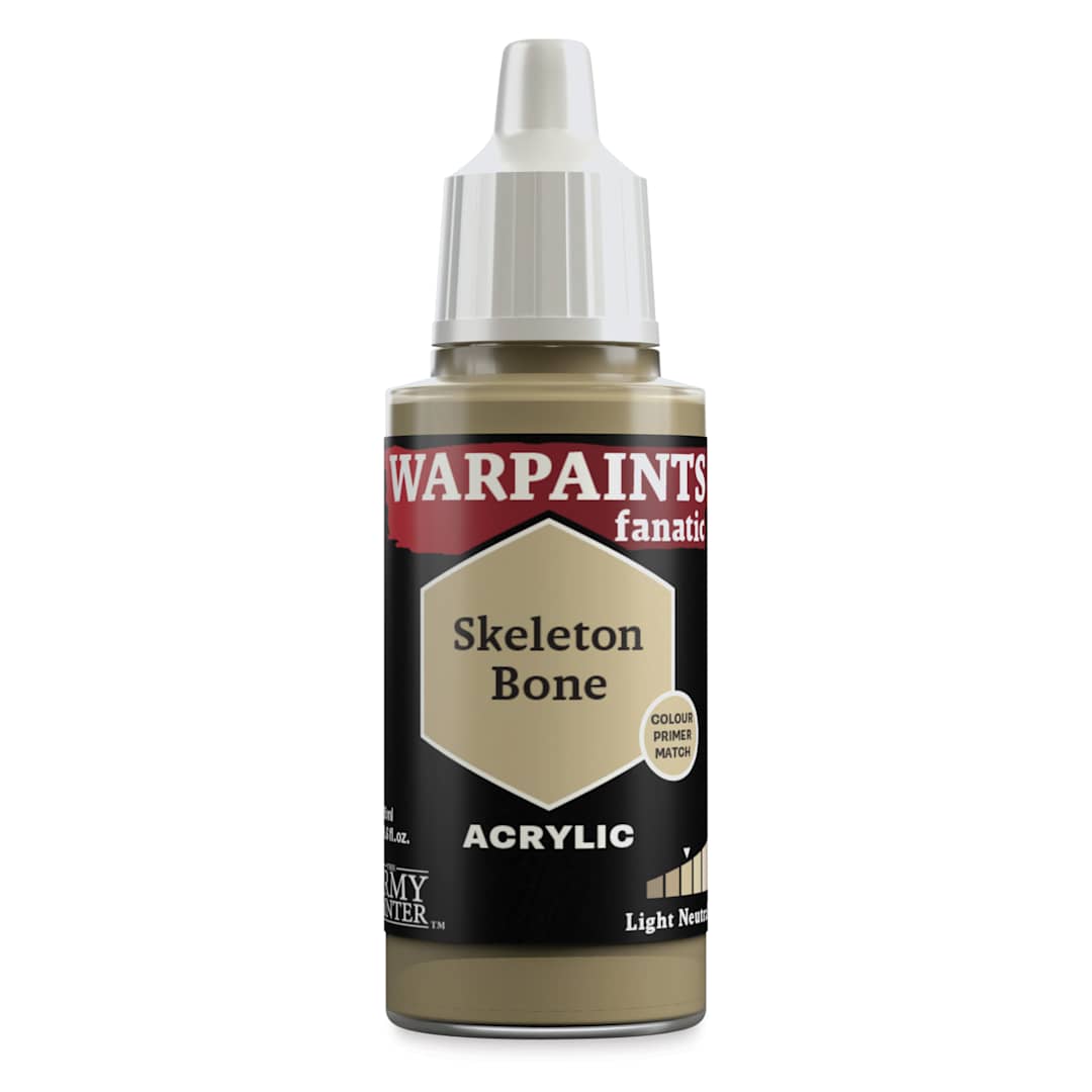 Open in modal - The Army Painter Warpaint Fanatics Acrylic Paint - Skeleton Bone, 18 ml Bottle