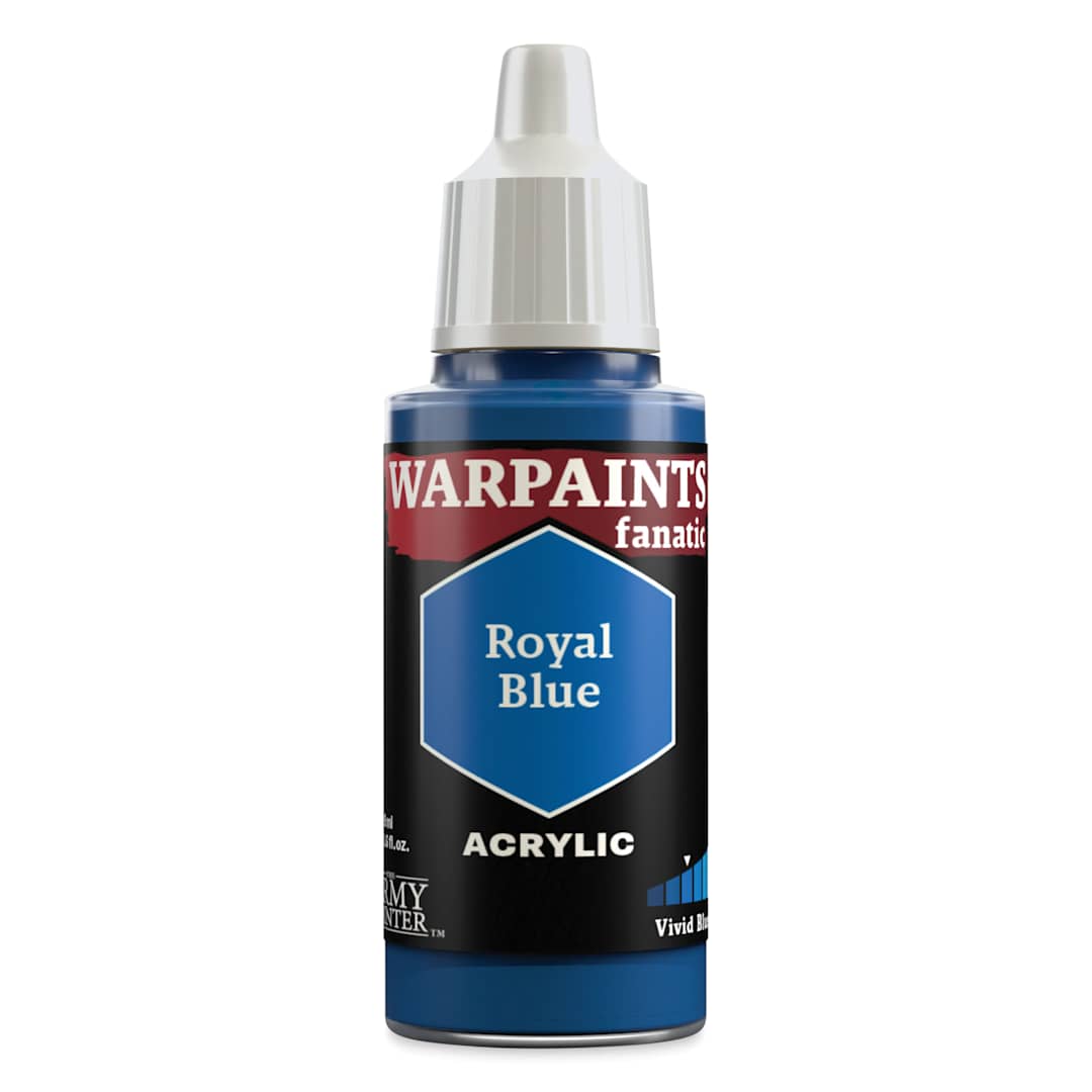 Open in modal - The Army Painter Warpaint Fanatics Acrylic Paint - Royal Blue, 18 ml Bottle
