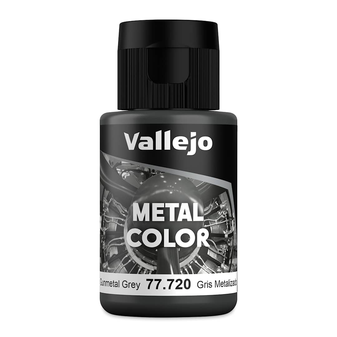 Open in modal - Vallejo Metal Color Acrylic Paint - Gunmetal Gray, 32 ml