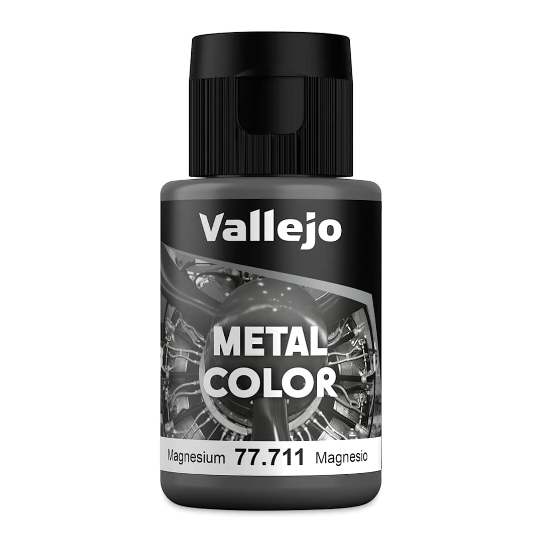 Open in modal - Vallejo Metal Color Acrylic Paint - Magnesium, 32 ml