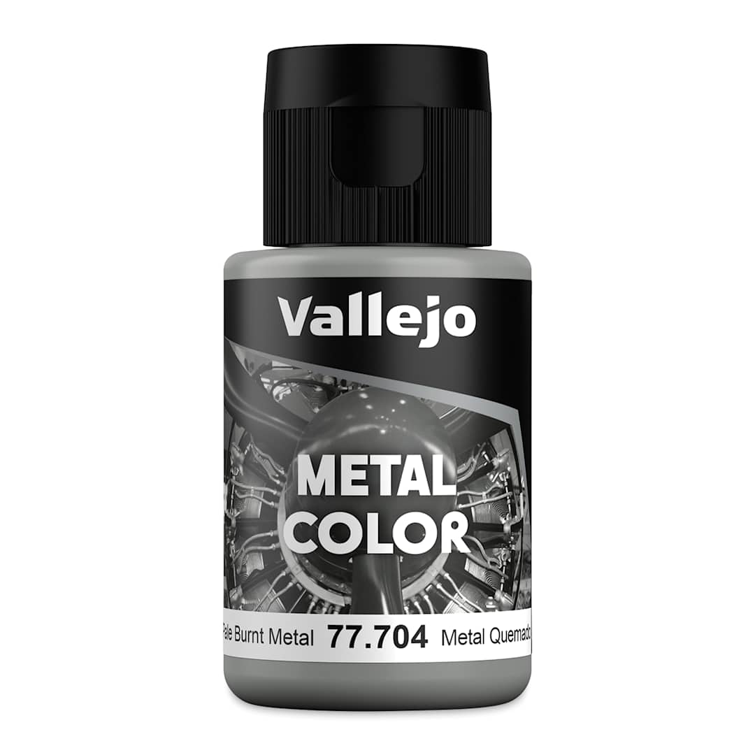 Open in modal - Vallejo Metal Color Acrylic Paint - Pale Burnt Metal, 32 ml