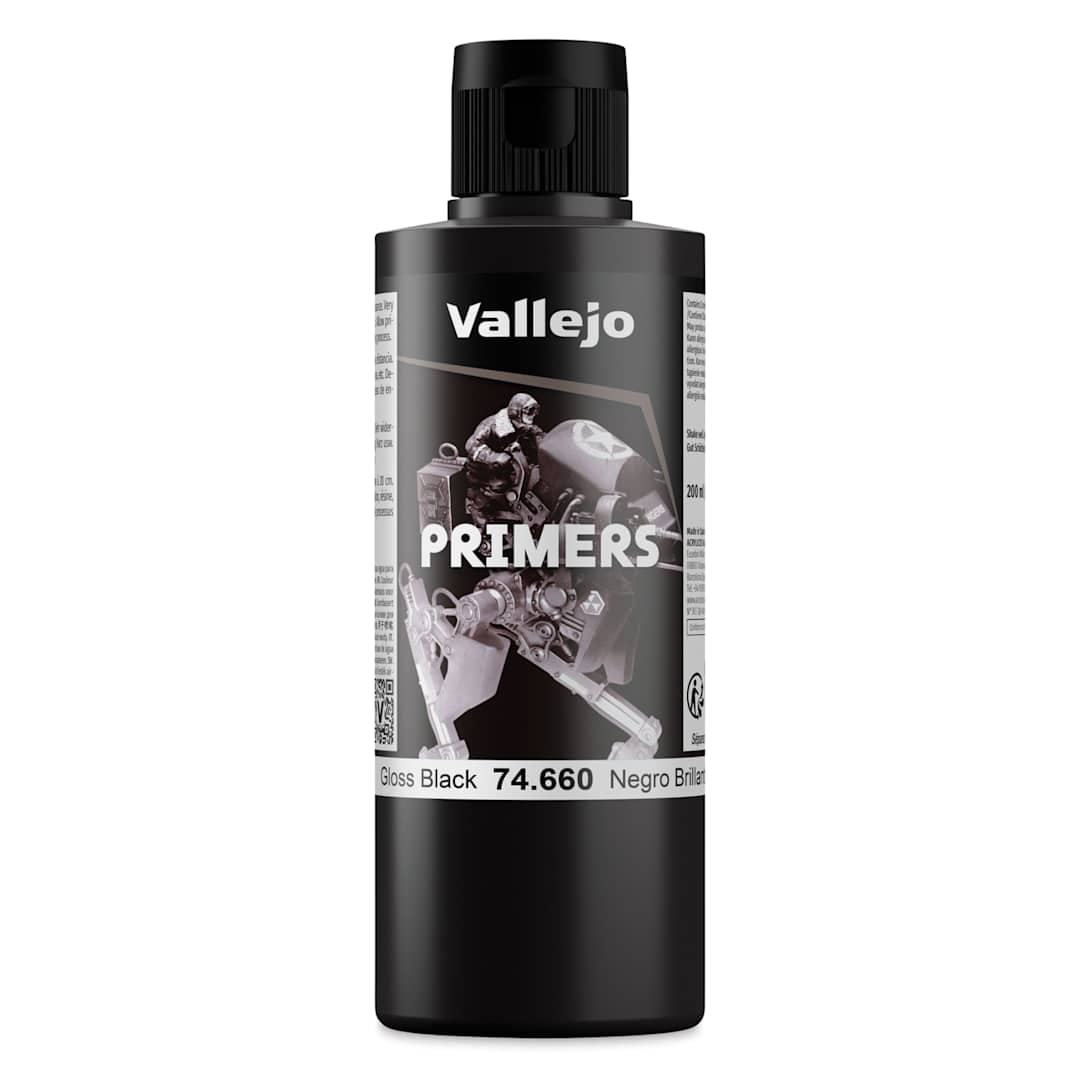 Open in modal - Vallejo Primer - Gloss Black, 200 ml Bottle