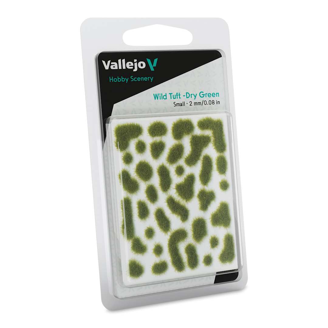Open in modal - Vallejo Scenery Wild Tufts - Dry Green Tufts, 2 mm in packaging