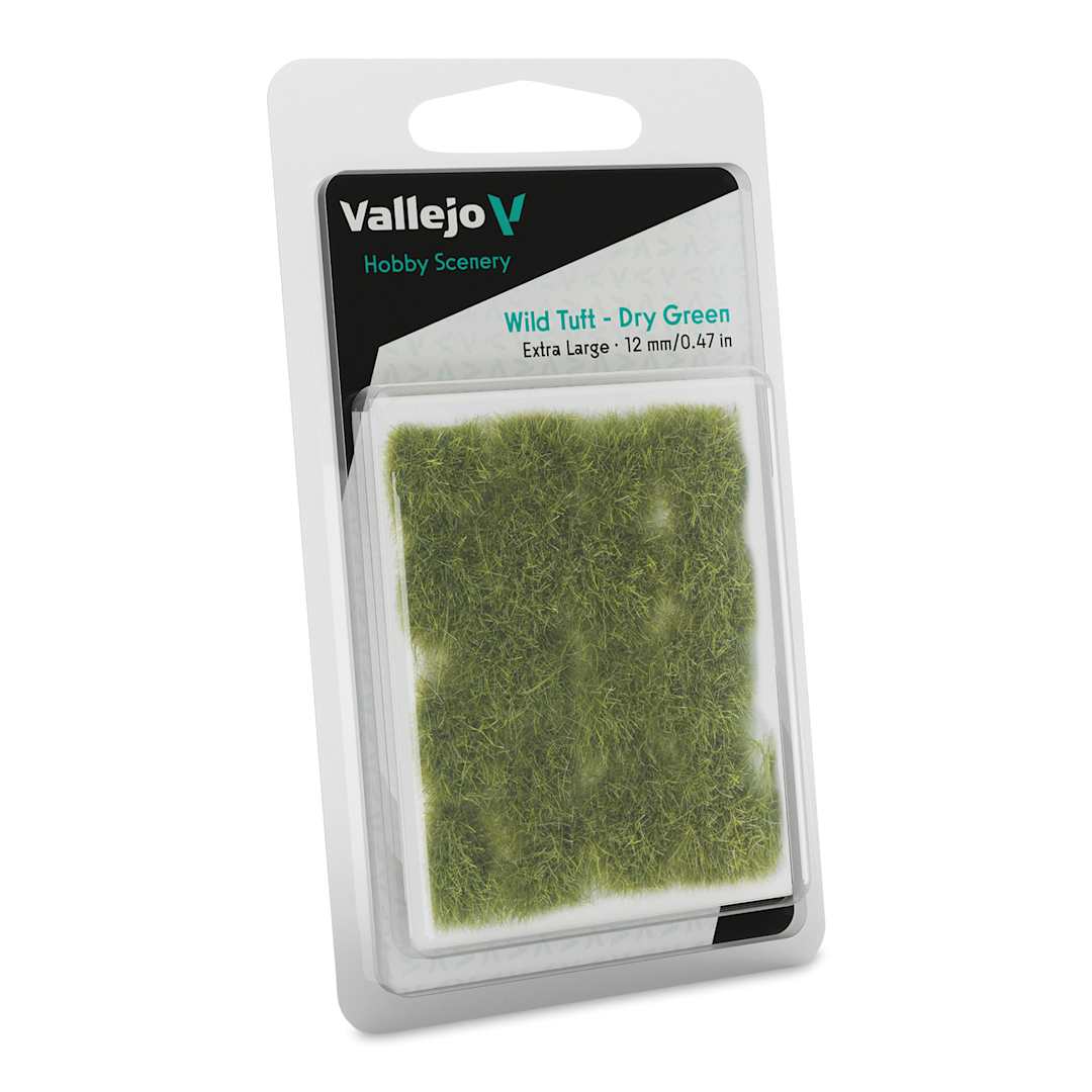 Open in modal - Vallejo Scenery Wild Tufts - Dry Green Tufts, 12 mm in package