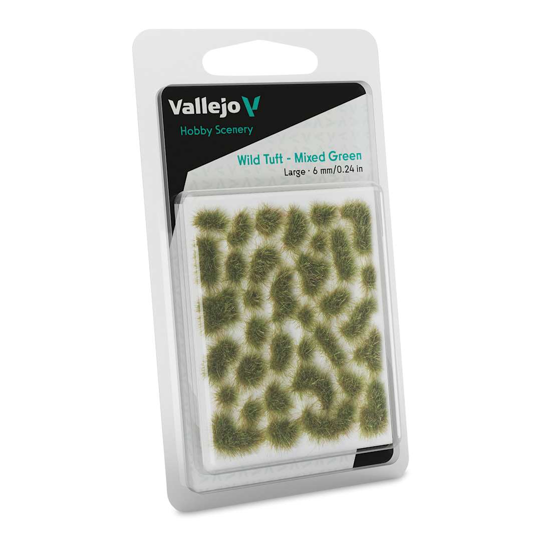 Open in modal - Vallejo Scenery Wild Tufts - Dense Green Tufts, 6 mm in package