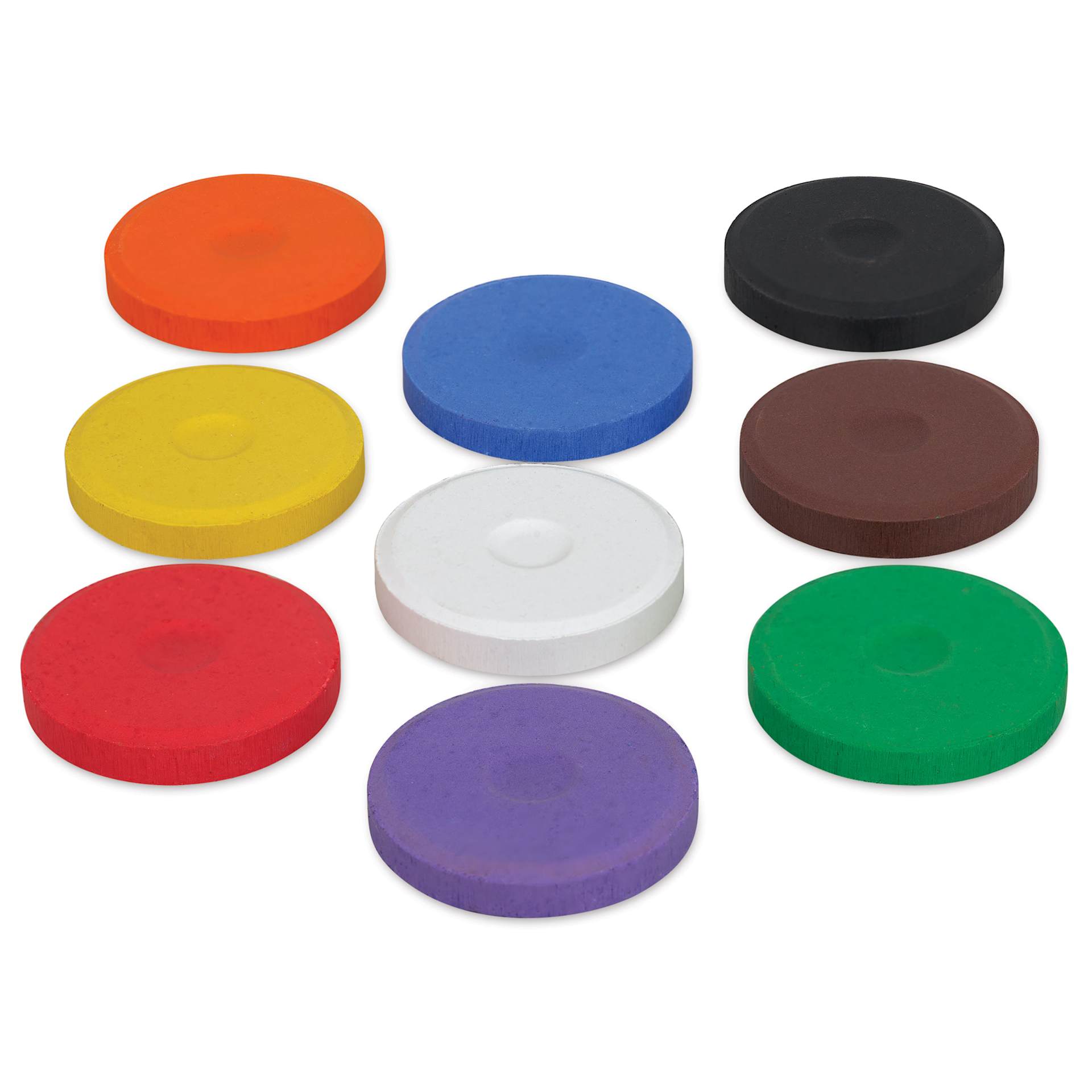 Blick Essentials Tempera Cakes - Set of 9, Small, Classic Colors, out of packaging