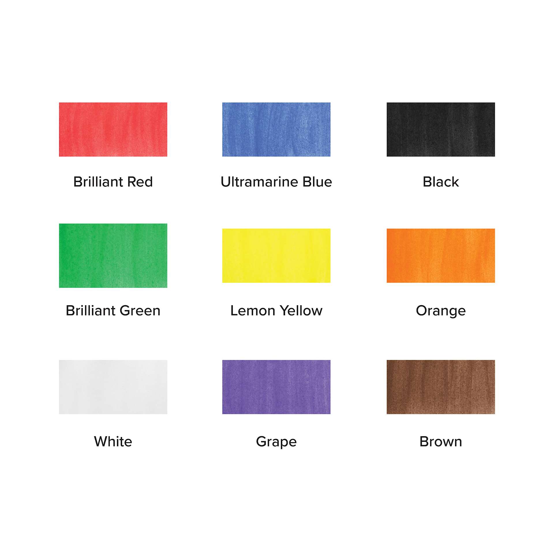 Blick Essentials Tempera Cakes - Set of 9 with Tray, Small, Classic Colors