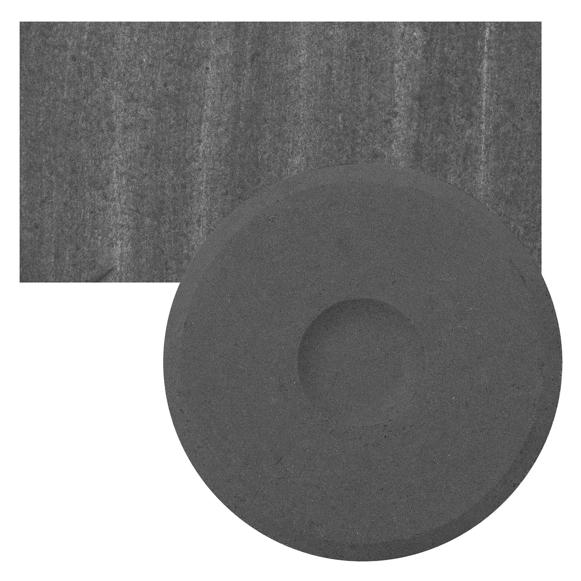 Blick Essentials Tempera Cake - Grey, Large Cake and swatch