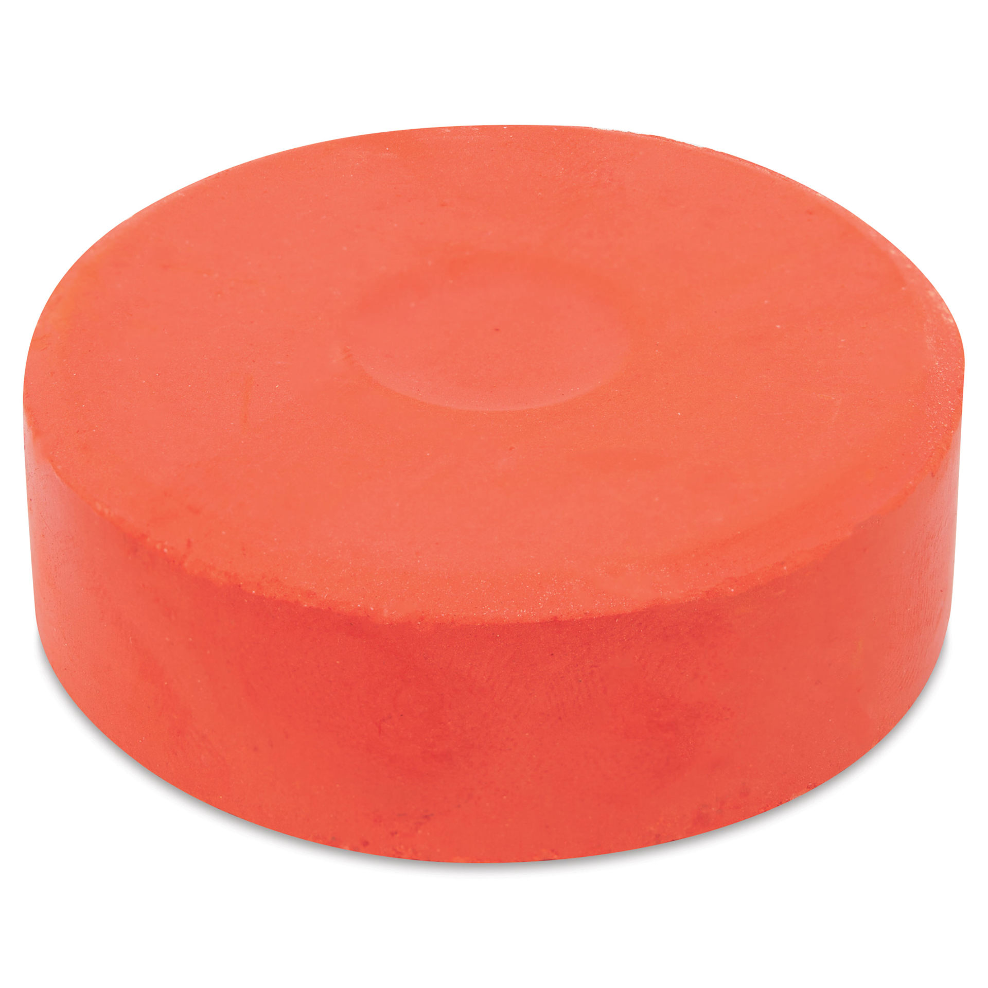 Side view of the Large Vermilion Hue Blick Essentials Tempera Cake