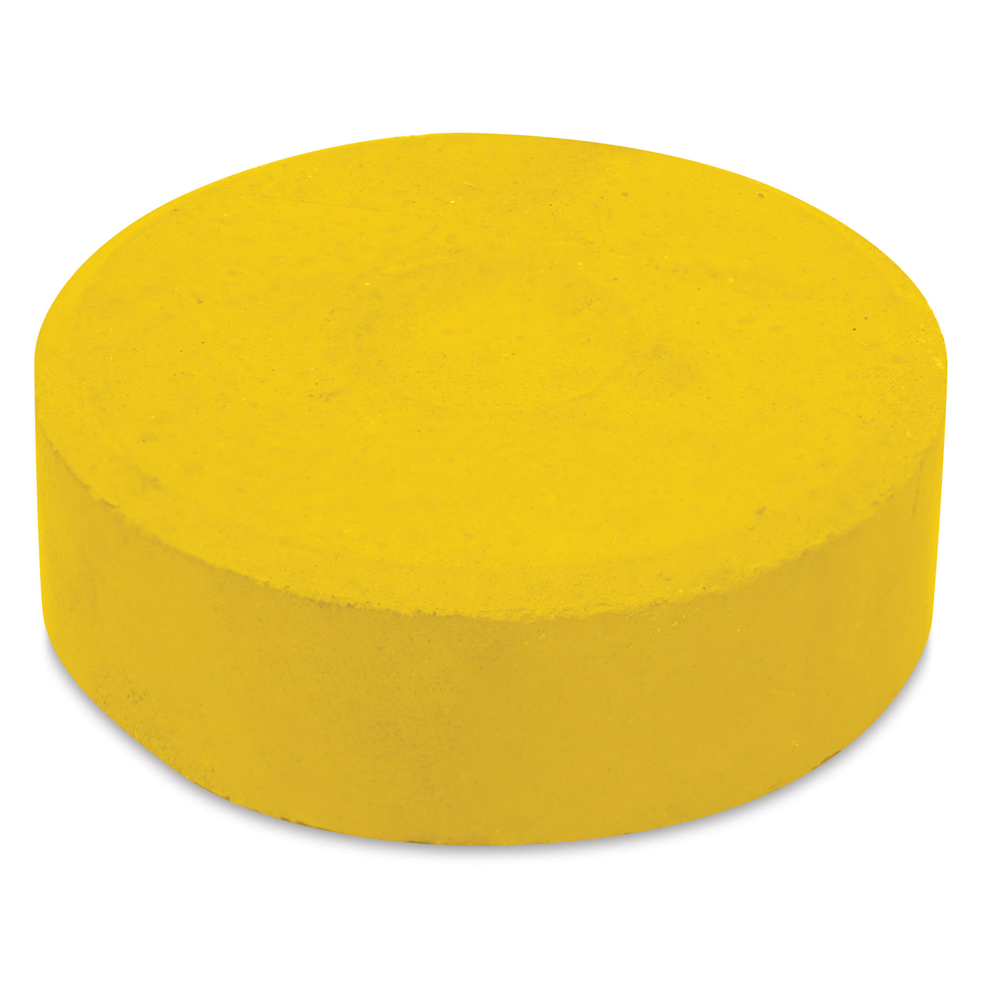 Side view of the Gamboge Yellow Hue Blick Essentials Tempera Cake