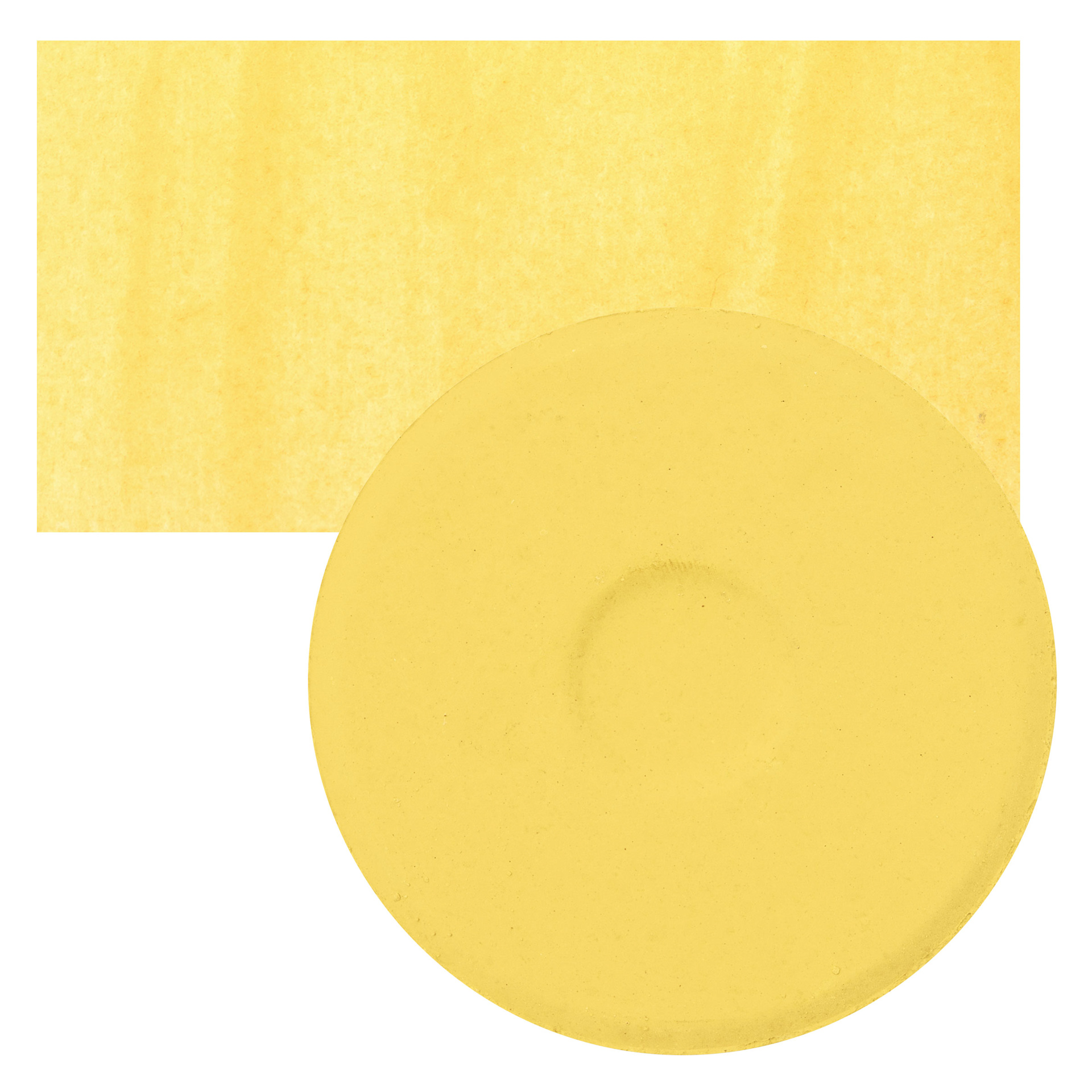 Blick Essentials Tempera Cake - Light Orange, Large cake and swatch