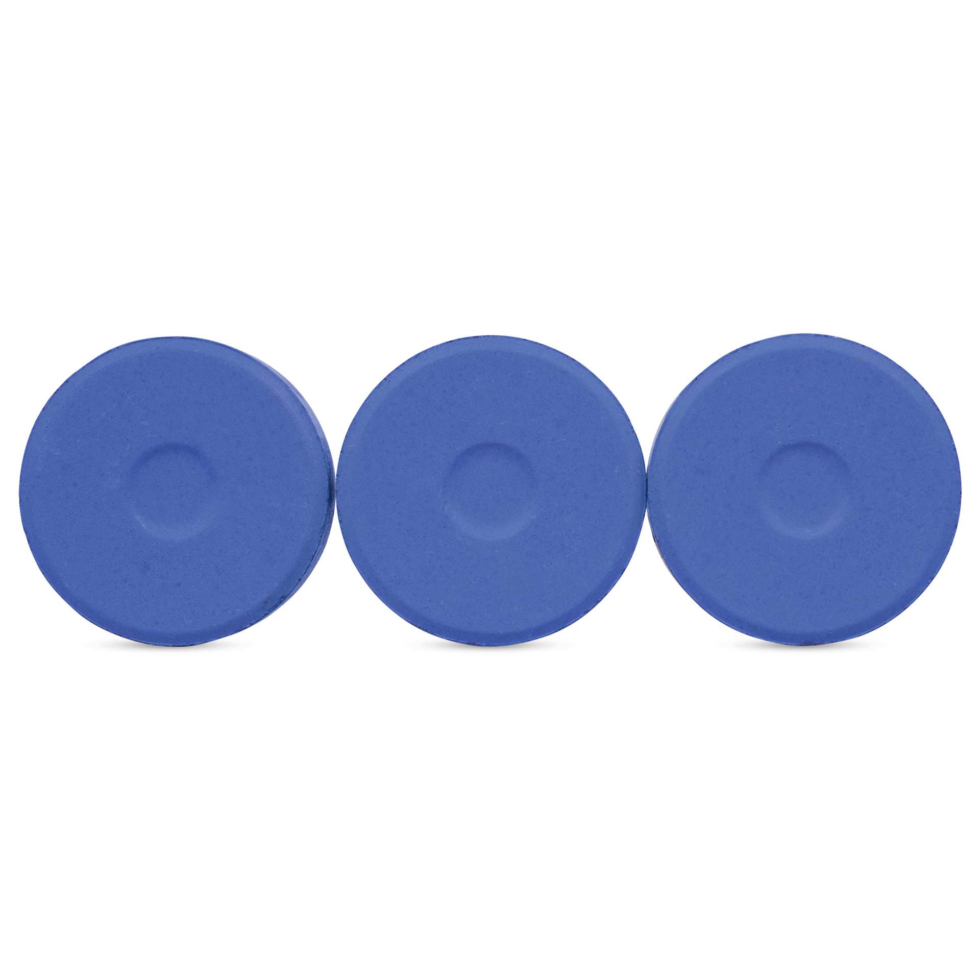 Large Ultramarine Blue Blick Essentials Tempera Cakes side by side