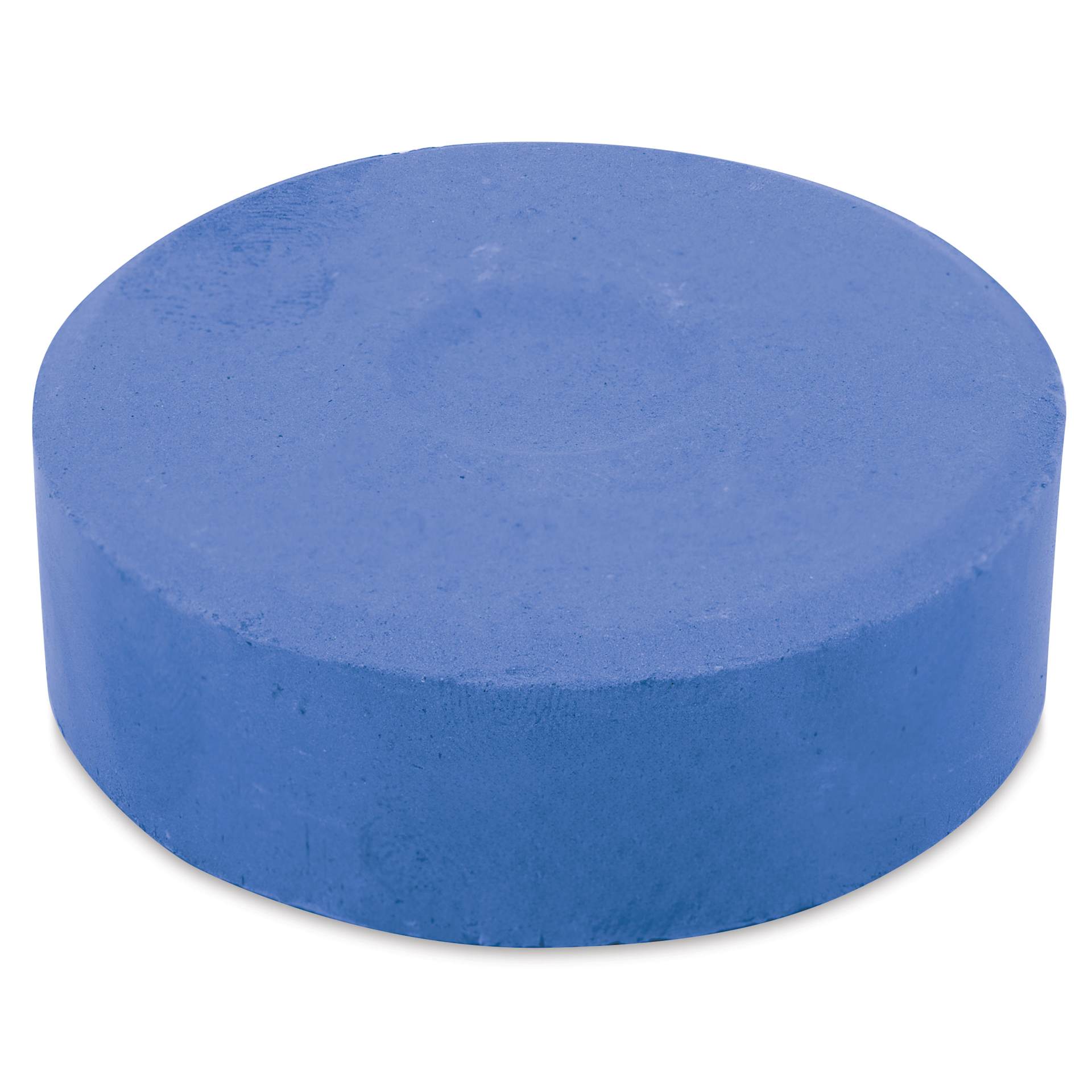 Side view of the Large Cobalt Blue Hue Blick Essentials Tempera Cake