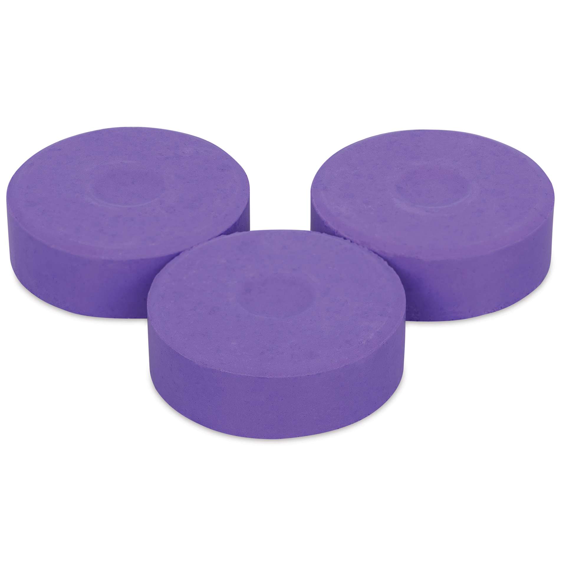 Large Grape Blick Essentials Tempera Cakes in an angled organized group