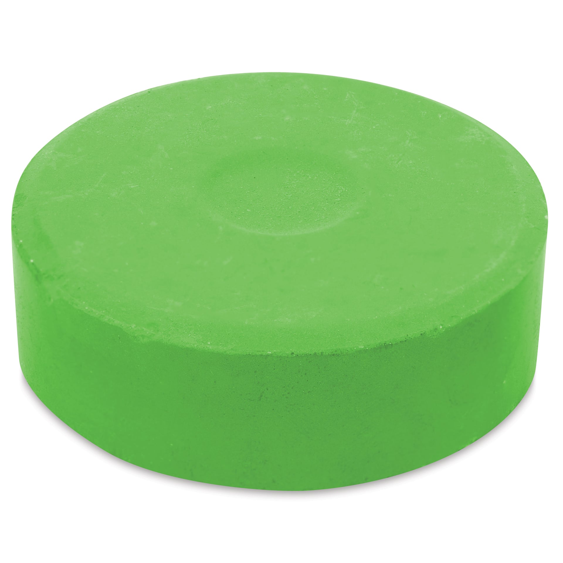 Side view of the Large Leaf Green Blick Essentials Tempera Cake